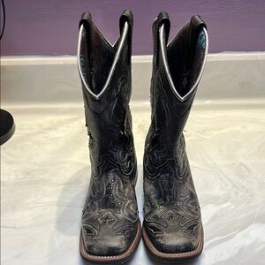 Black Western Leather Boots